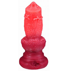 Красный фаллоимитатор  Акита large  - 27,5 см.