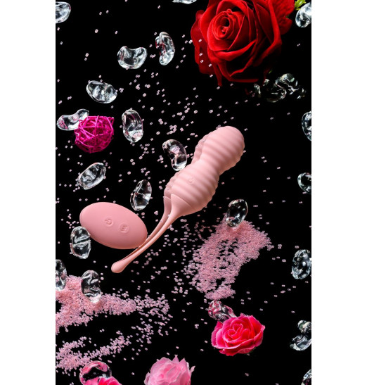 Нежно-розовые вагинальные шарики ZEFYR с пультом ДУ