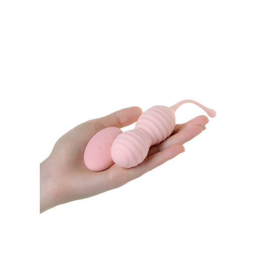 Нежно-розовые вагинальные шарики ZEFYR с пультом ДУ