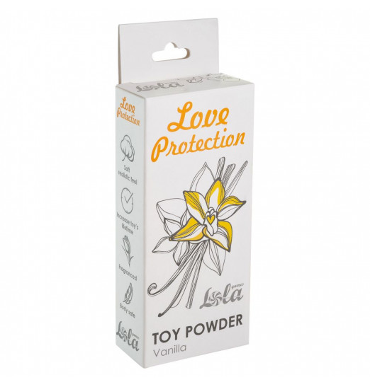 Пудра для игрушек Love Protection с ароматом ванили - 15 гр.
