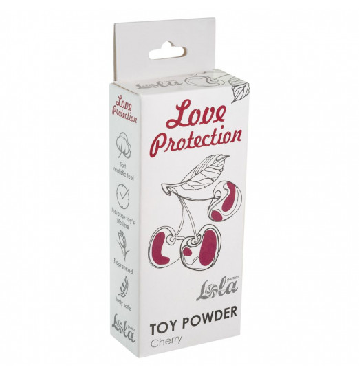 Пудра для игрушек Love Protection с ароматом вишни - 15 гр.