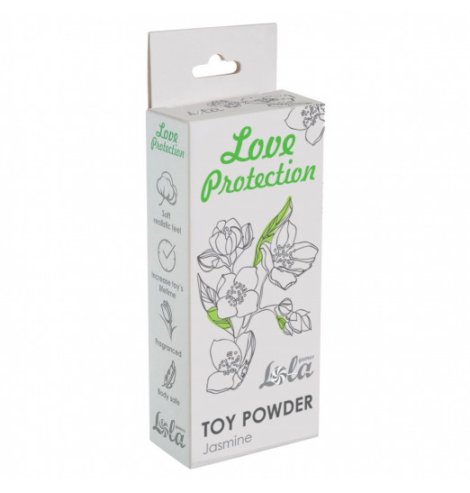 Пудра для игрушек Love Protection с ароматом жасмина - 15 гр. Пудра для игрушек Love Protection с ароматом жасмина - 15 гр.