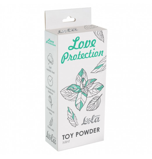 Пудра для игрушек Love Protection с ароматом мяты - 30 гр. Пудра для игрушек Love Protection с ароматом мяты - 30 гр.