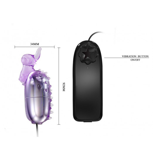 Фиолетовое виброяйцо Elephant