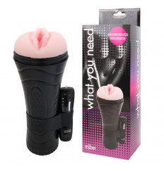 Вагина телесного цвета с вибрацией