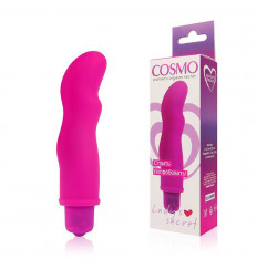 Розовый фантазийный вибромассажер Cosmo - 11,5 см.