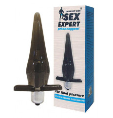 Черная конусовидная вибровтулка - 11,5 см.