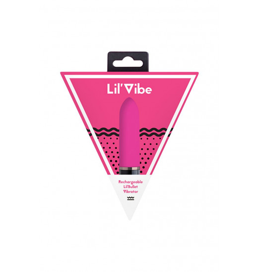 Розовый силиконовый мини-вибратор Lil Bullet - 10 см.