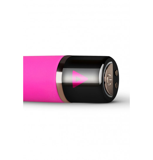 Розовый силиконовый мини-вибратор Lil Bullet - 10 см.