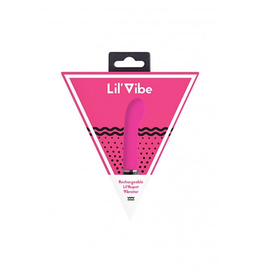 Розовый силиконовый мини-вибратор Lil Gspot - 13 см.