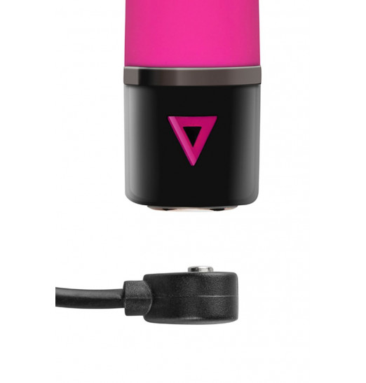 Розовый силиконовый мини-вибратор Lil Gspot - 13 см.