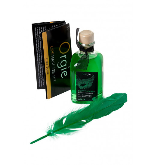 Массажное масло Orgie Lips Massage со вкусом яблока - 100 мл. Массажное масло Orgie Lips Massage со вкусом яблока - 100 мл.