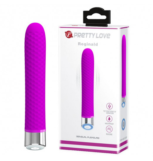 Лиловый вибромассажёр Reginald - 16,7 см. Лиловый вибромассажёр Reginald - 16,7 см.