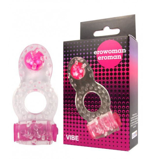 Прозрачное эрекционное кольцо Erowoman-Eroman