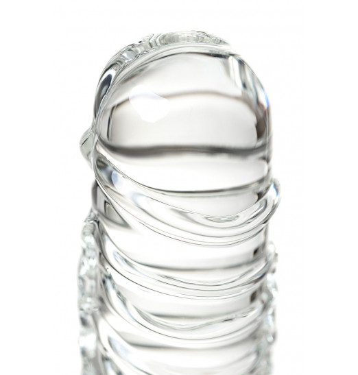 Стеклянный прозрачный фаллоимитатор Sexus Glass - 21 см.