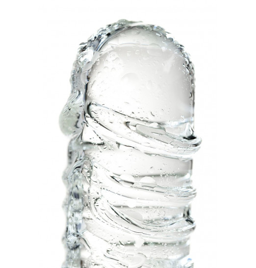 Стеклянный прозрачный фаллоимитатор Sexus Glass - 21 см.