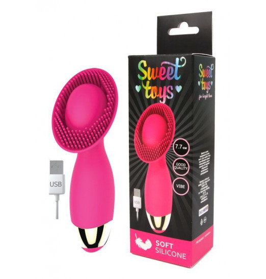 Розовый фантазийный вибромассажер с 10 режимами вибрации Розовый фантазийный вибромассажер с 10 режимами вибрации