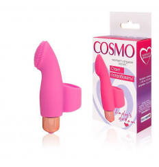 Розовый клиторальный стимулятор Cosmo