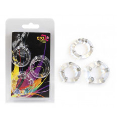 Набор из 3 прозрачных эрекционных колечек