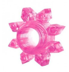 Розовое эрекционное кольцо Cockring star