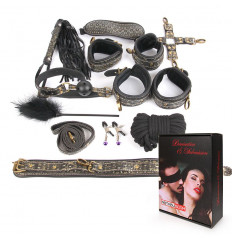Чёрно-золотистый набор БДСМ