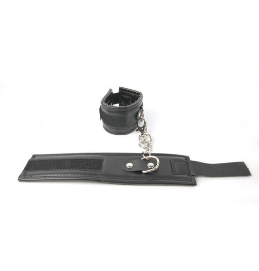 Черные наручники на липучке