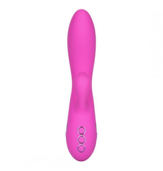 Лиловый вибратор Malibu Minx с функцией всасывания