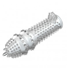 Закрытая прозрачная насадка Crystal sleeve - 12,8 см.