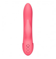 Коралловый вибратор San Francisco Sweetheart с функцией движения пальчика