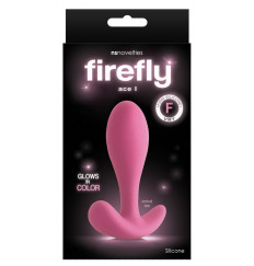 Розовая силиконовая анальная пробка Ace I Plug - 10,2 см.