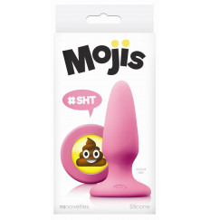 Розовая силиконовая пробка среднего размера Emoji SHT - 10,2 см.