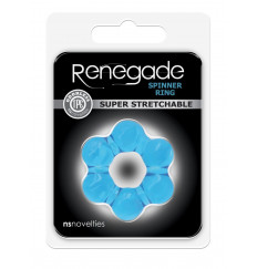 Голубое эрекционное кольцо Spinner Ring