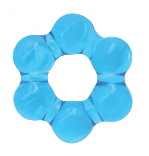Голубое эрекционное кольцо Spinner Ring