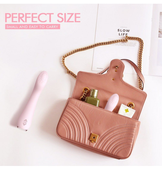 Нежно-розовый вибратор LISA с рельефной головкой - 19,3 см. Нежно-розовый вибратор LISA с рельефной головкой - 19,3 см.