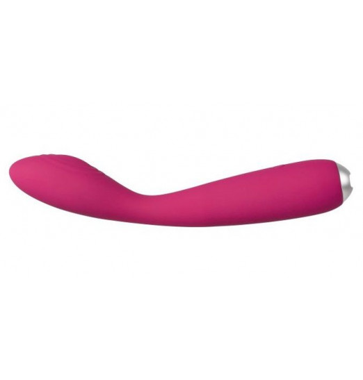 Ярко-розовый G-стимулятор IRIS Clitoral   G-spot Vibrator - 18 см.