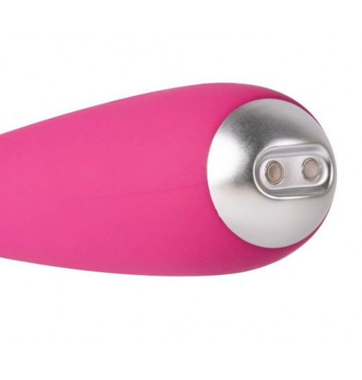 Ярко-розовый G-стимулятор IRIS Clitoral   G-spot Vibrator - 18 см.