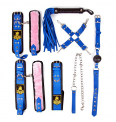 Изысканный набор БДСМ-аксессуаров с нашивками в военной тематике