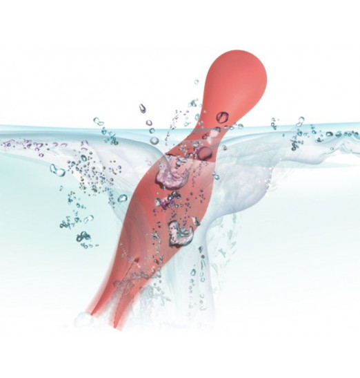 Коралловый раздвоенный вибромассажер Siren для клиторального массажа Коралловый раздвоенный вибромассажер Siren для клиторального массажа