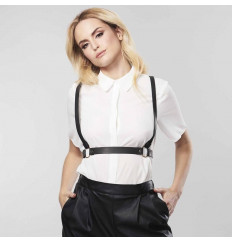 Чёрная упряжь с крестом на спинке MAZE X HARNESS