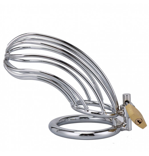 Серебристый пояс верности с замочком