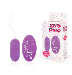 Фиолетовое виброяйцо Sexy Friend с 10 режимами вибрации