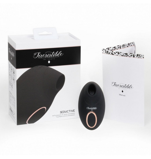 Черный клиторальный вакуум-волновой массажер Irresistible Seductive Черный клиторальный вакуум-волновой массажер Irresistible Seductive