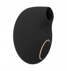 Черный клиторальный вакуум-волновой массажер Irresistible Seductive