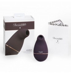 Фиолетовый клиторальный вакуум-волновой массажер Irresistible Kissable