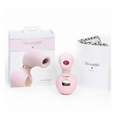 Розовый клиторальный вакуум-волновой массажер Irresistible Invincible