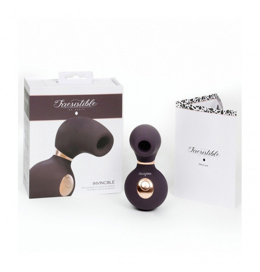 Фиолетовый клиторальный вакуум-волновой массажер Irresistible Invincible Фиолетовый клиторальный вакуум-волновой массажер Irresistible Invincible