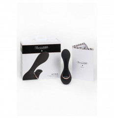 Черный вакуум-волновой массажер с двойной стимуляцией Irresistible Mythical