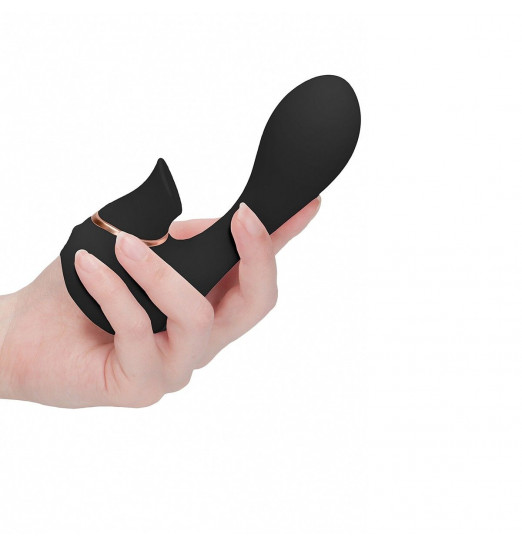 Черный вакуум-волновой массажер с двойной стимуляцией Irresistible Mythical Черный вакуум-волновой массажер с двойной стимуляцией Irresistible Mythical