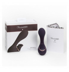 Фиолетовый вакуум-волновой массажер с двойной стимуляцией Irresistible Mythical