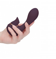 Фиолетовый вакуум-волновой массажер с двойной стимуляцией Irresistible Mythical